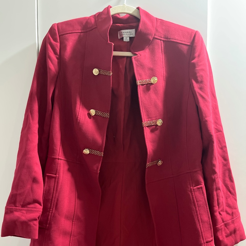Tahari Red jacket